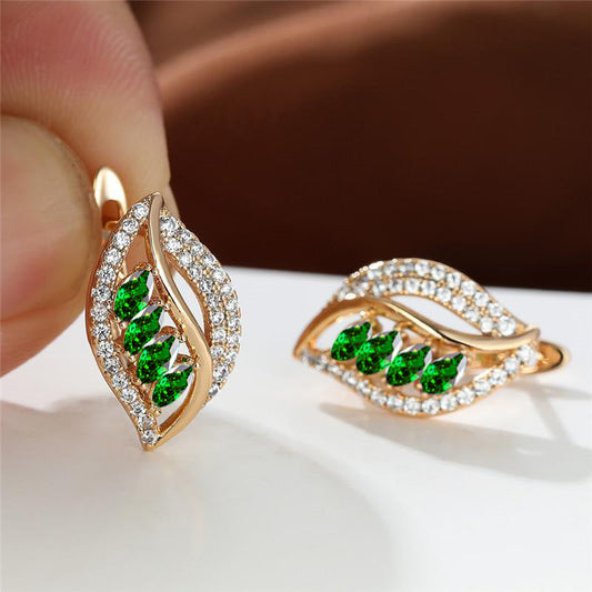 Verdant Island Earrings | Gold